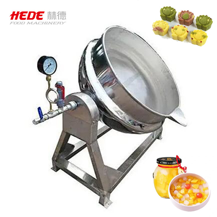 50 gallon horizontal 200 liter steam jacketed cooking kettle double steam jacketed kettle