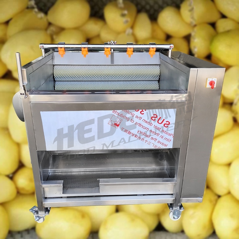 Industrial peeler price scallop taro beet ginger cassava carrot sweet potato washing peeling machine