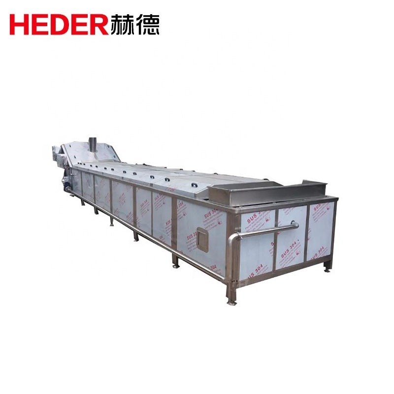 Conveyor blanched machinery vegetable beans food fruit potato blanching machine