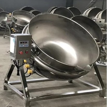 300 liter cooking jacket pot scraper jacketed kettles with agitator mixer steam jacketed kettle price