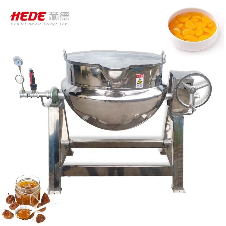 300 liter cooking jacket pot scraper jacketed kettles with agitator mixer steam jacketed kettle price