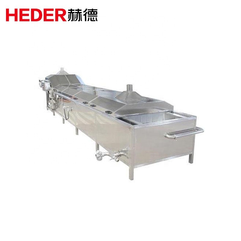 Conveyor blanched machinery vegetable beans food fruit potato blanching machine