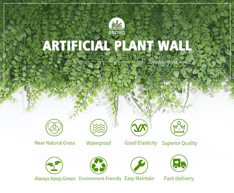 Artificial plants and flowers wall artificial mat hedge vertical garden grass wall green wall panel backdrop