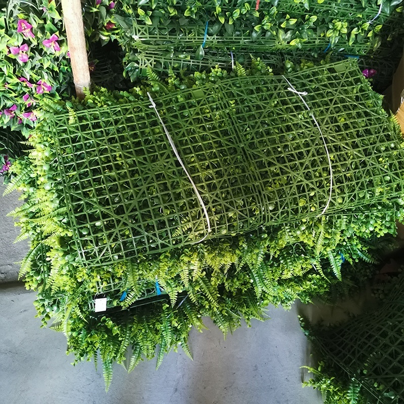 Artificial plants and flowers wall artificial mat hedge vertical garden grass wall green wall panel backdrop