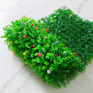 Wholesale Outdoor Fence Greenery Panels Artificial Plants Synthetic Grass Wall