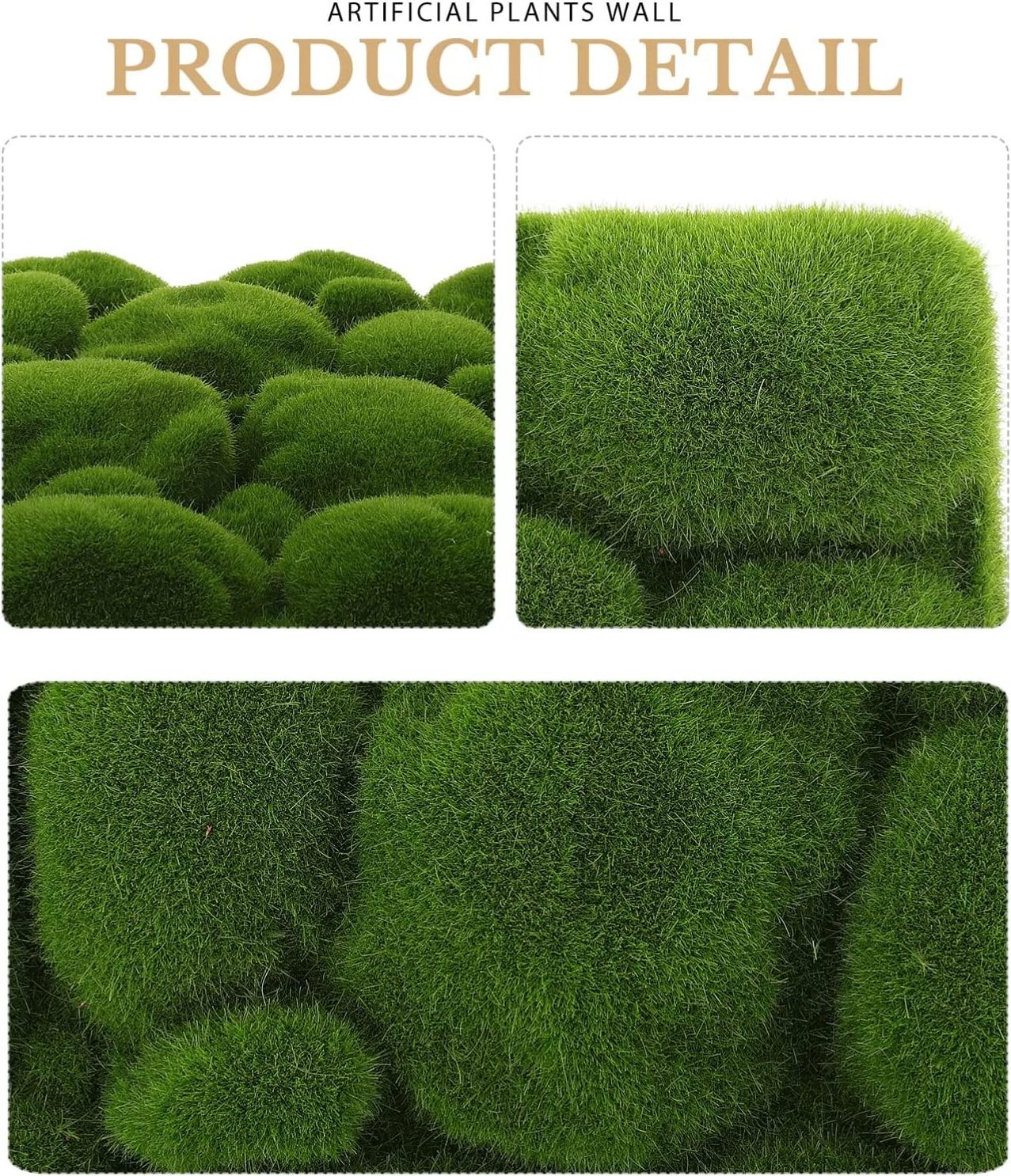 Artificial moss wall panels vertical green moss for decoration artificial moss wall artificial plant wall