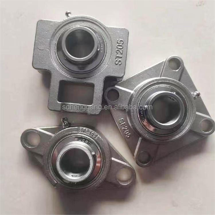 Stainless steel bearings and flange ball bearing housing SUCF210 F211 F212 Pillow Block Bearing Unit SF210 Housing