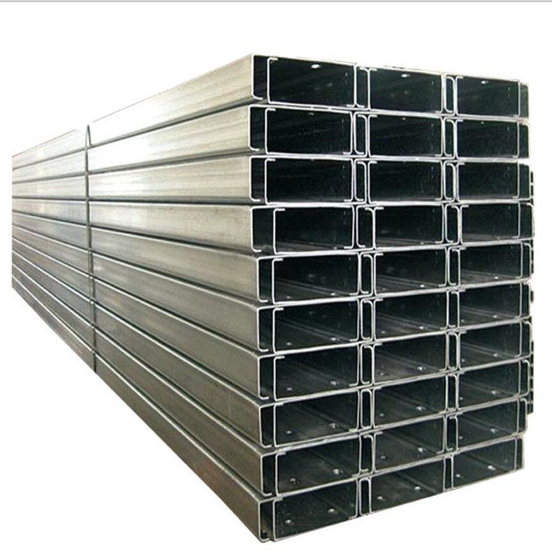 Types of perforated galvanized light gauge steel c channel price c purlin