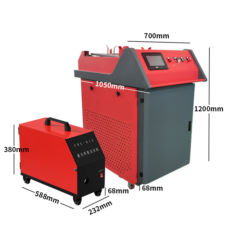 3 in 1  handheld laser welding machine for aluminum metal steel stainless laser welder price 1500W 1000W