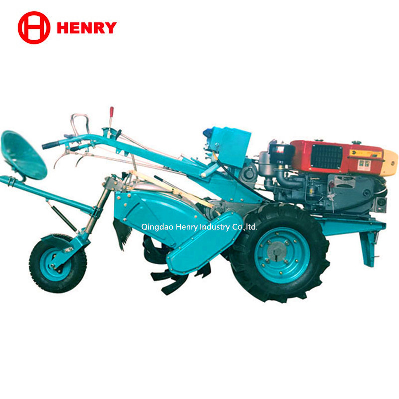 High quality kubota plough for diesel power tiller with 8-22HP mini two wheel hand walking tractor good price in kenya