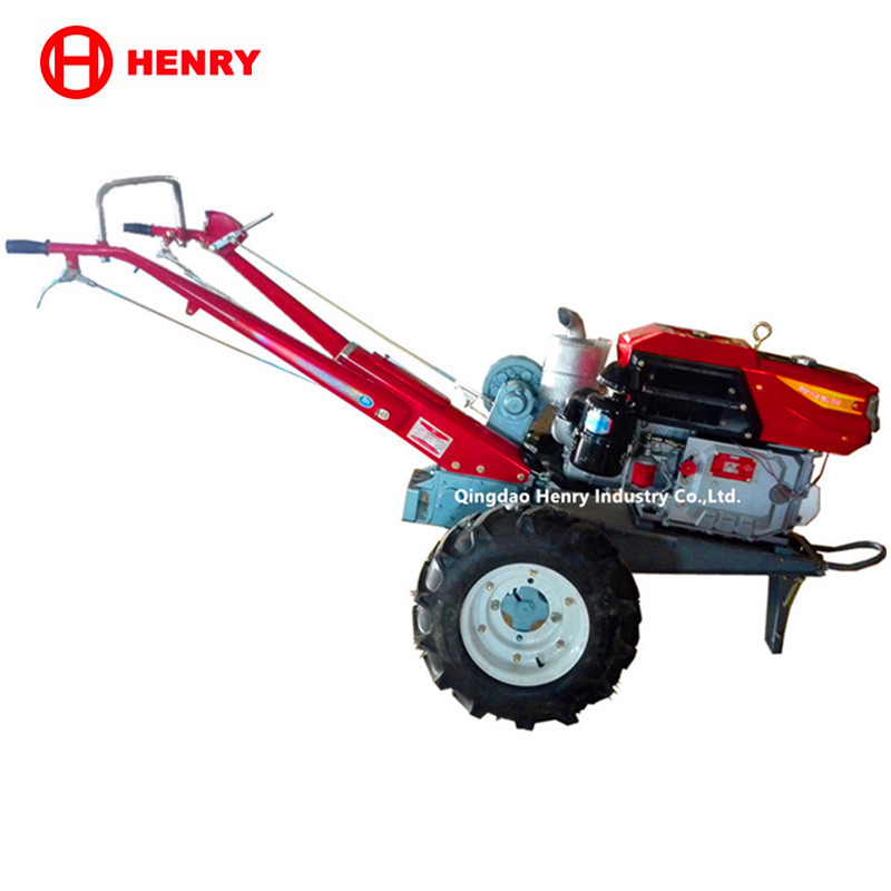 High quality kubota plough for diesel power tiller with 8-22HP mini two wheel hand walking tractor good price in kenya