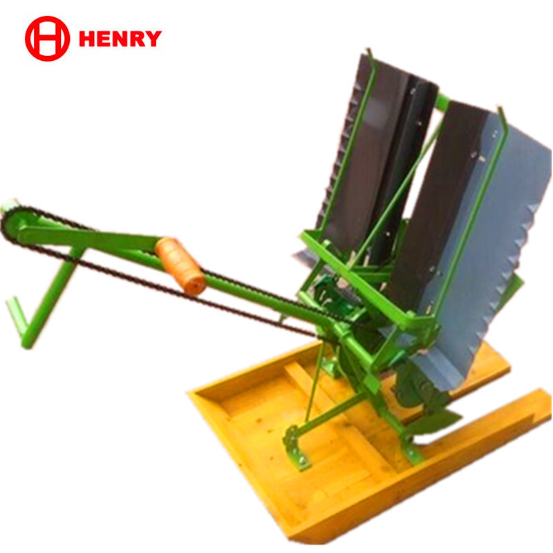 2 Rows Hand Operated Rice Transplanter/rice planter/paddy planting machine for sale