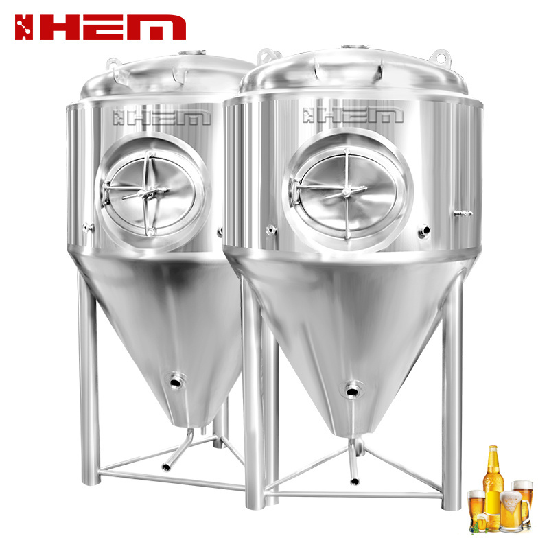 500l 1000l 2000L 5000L 10000L Craft beer fermenting equipment large Stainless steel 304 Conical beer fermenter/storage tanks