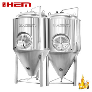 1000l 2000l 3000l 5000l 10000l 20000l stainless steel jacketed conical beer fermenter tank