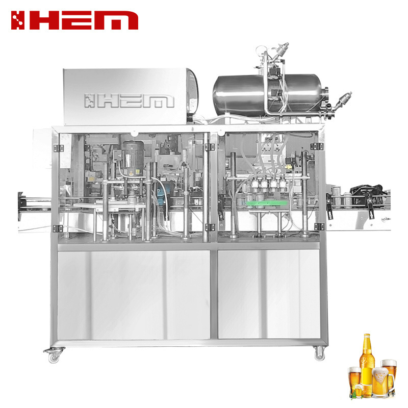 2020 New Design 4 Nozzles Counter Pressure Beer Isobaric Bottle Filler Bottling Equipment