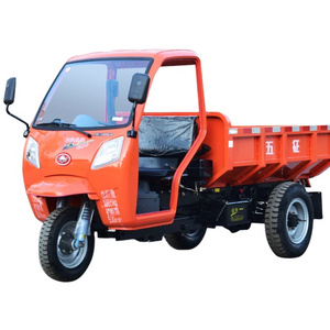 Construction Site Fuel Tipping Bucket Dump Mining Diesel Tricycle Customized Motorcycle with Sidecar Cargo Motorized Open 390