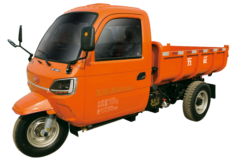 Construction Site Fuel Tipping Bucket Dump Mining Diesel Tricycle Customized Motorcycle with Sidecar Cargo Motorized Open 390