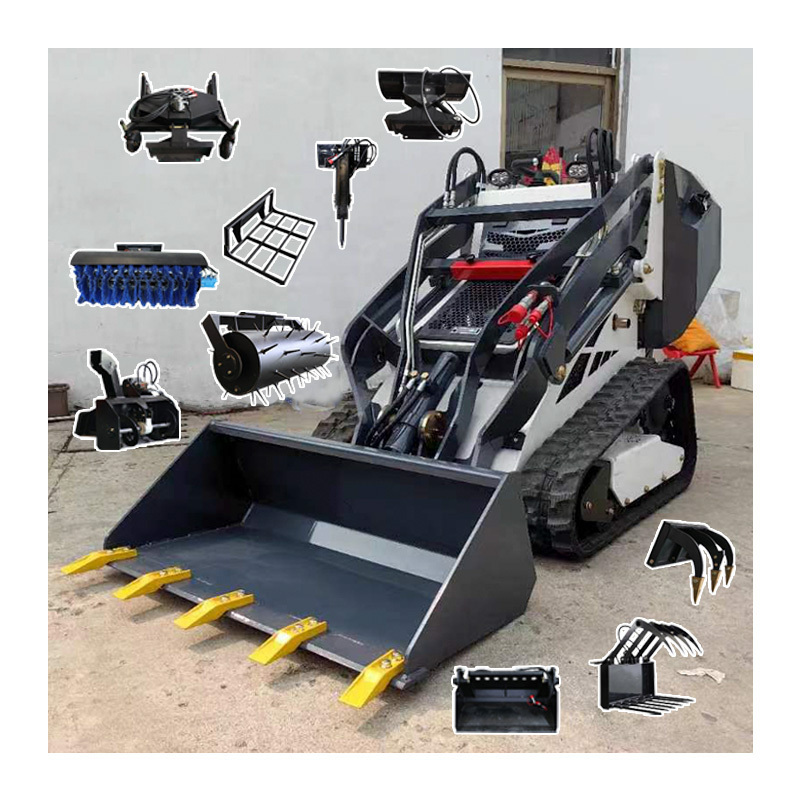 Free shipping mini Skid steer loader and attachments 450 mini skid steer loader small skid steer front end loader