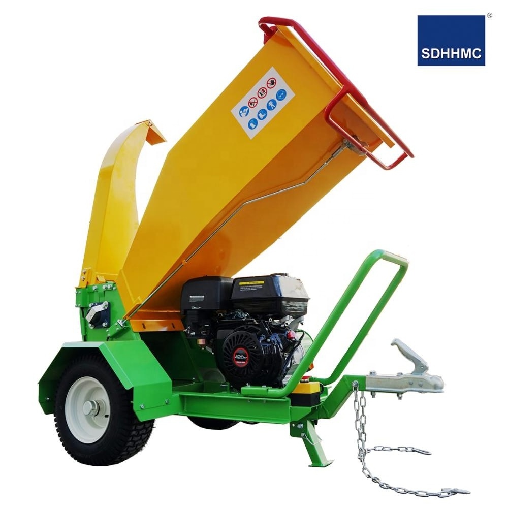 Factory wholesale Small 6.5HP Wood Chipper Wood Chipper Shredder gasoline wood chipper