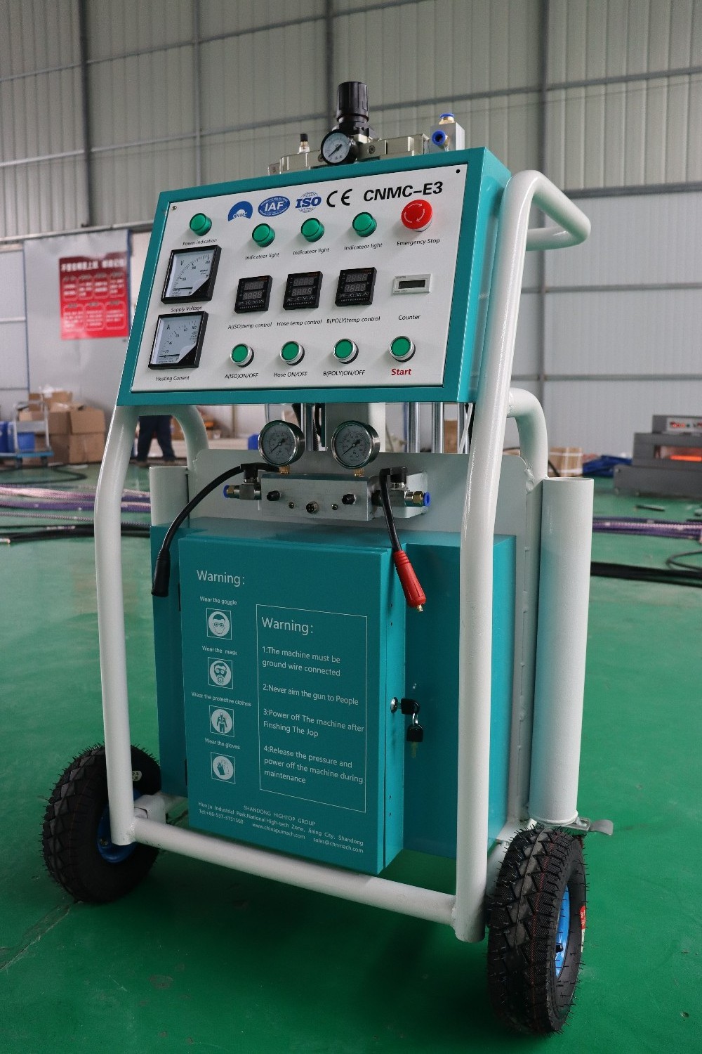 Closed cell polyurethane thermal foam insulation machine spray rig pu foam sprayer