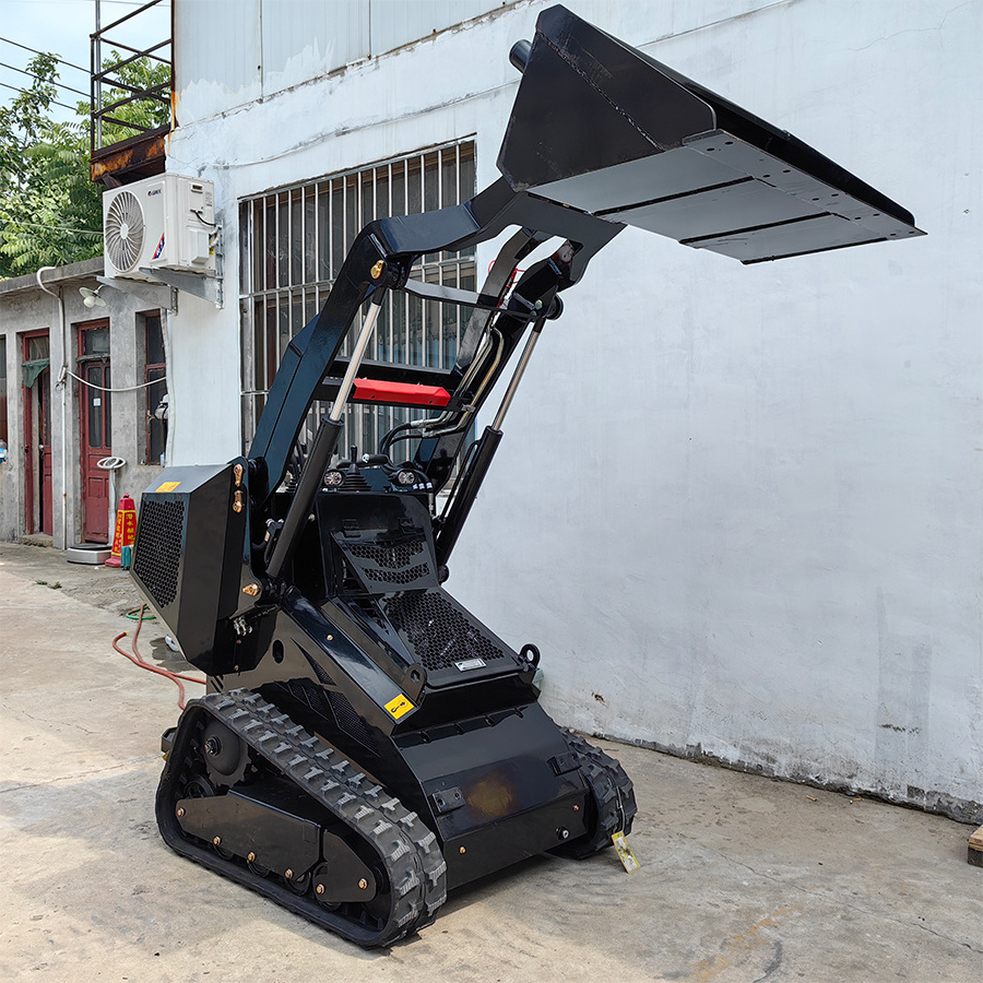 Hightop EPA/CE  Triangular track mini skid steer loader wholesale cheap skid steer for sale skid steer attachments