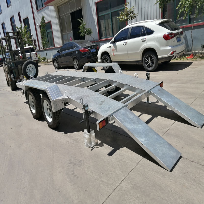 Flatbed trailer special vehicle mini excavator trailer