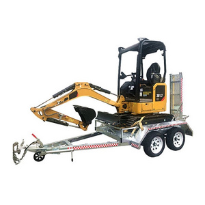 Plate Engineering Professional Trailer 1ton 2 Ton 3 ton Electric Brake Mini Excavator Trailer