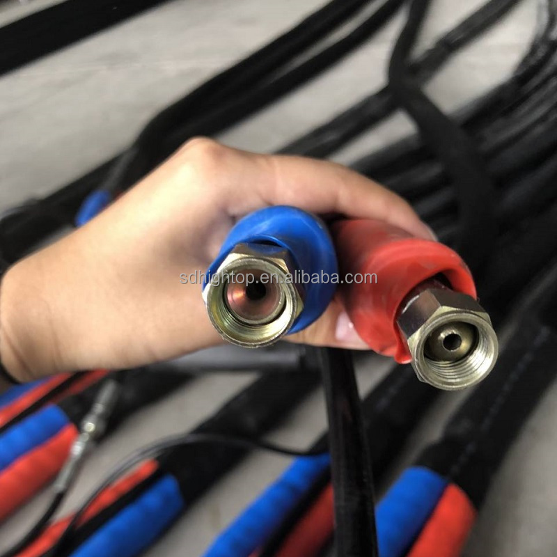 Customised JIC5 JIC6 standard connector spray foam heated insulation hose for graco machine/reactor/rig