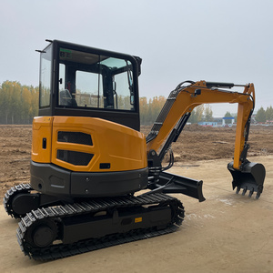 China Mini Excavator 3.5 Ton 4Ton 4.5Ton Mini Digger Excavator With EUROV/EPA Kubota D1703 Engine 25HP