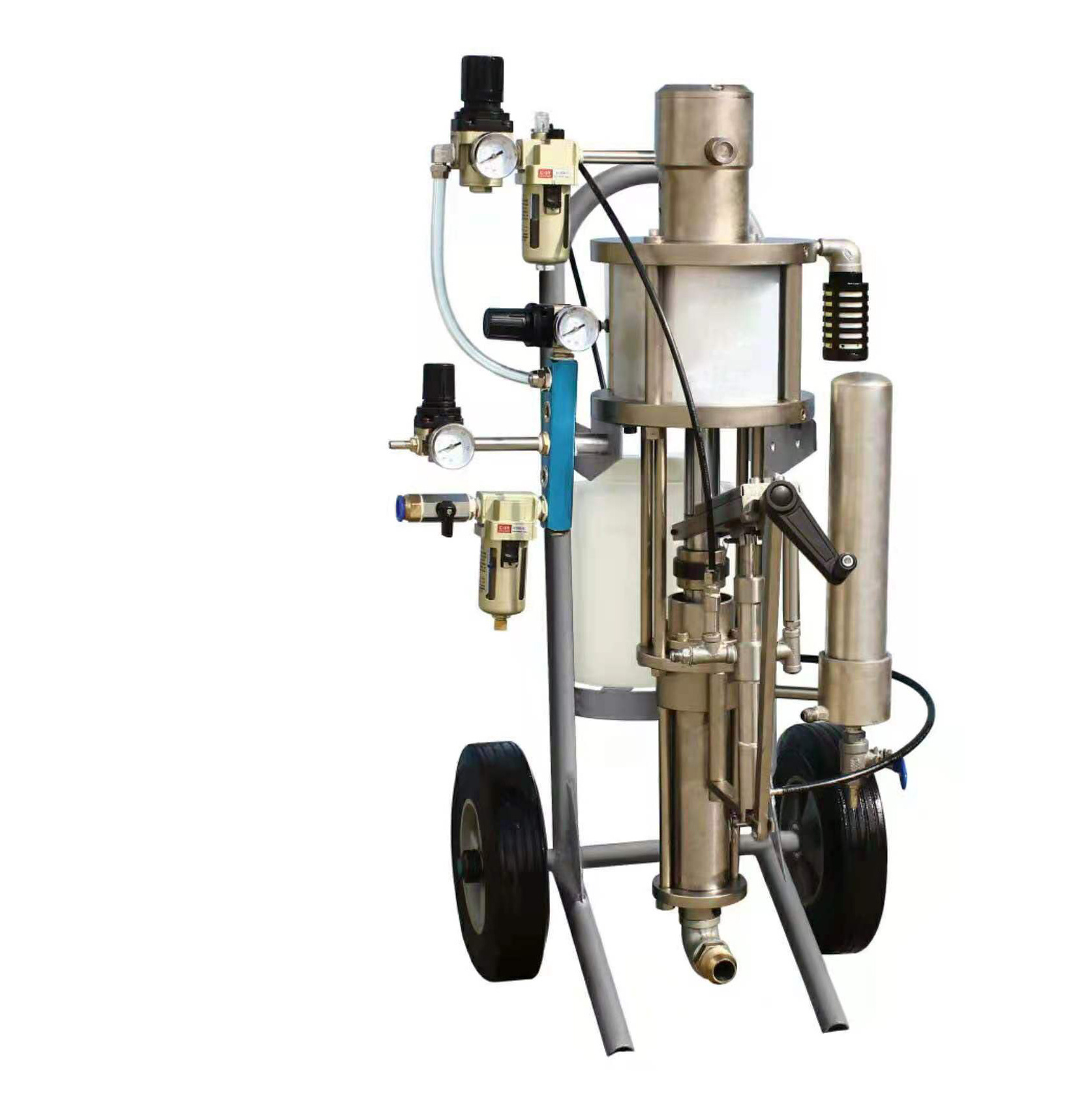 2021 new portable  roving spraying machine fiberglass chopper resin spray machine with gun