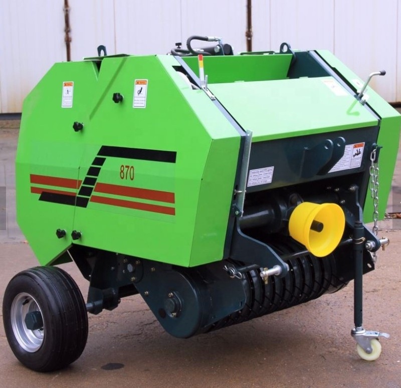 Straw rolling machine alfafa seed caeb mini round hay baler 850 for sale