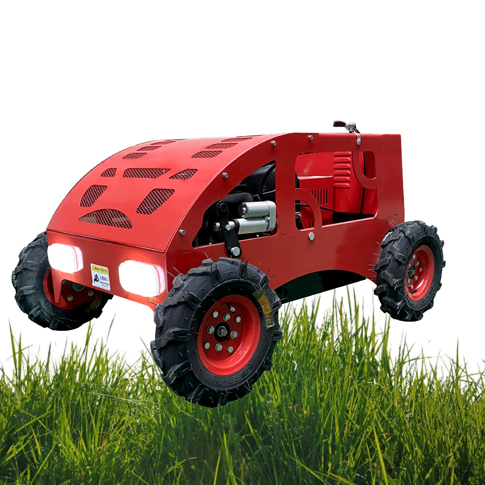 Multi functional remote control crawler lawn mower small lawn mower