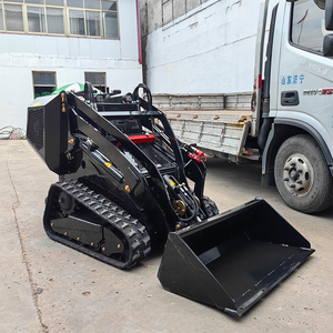 Hightop EPA/CE  Triangular track mini skid steer loader wholesale cheap skid steer for sale skid steer attachments