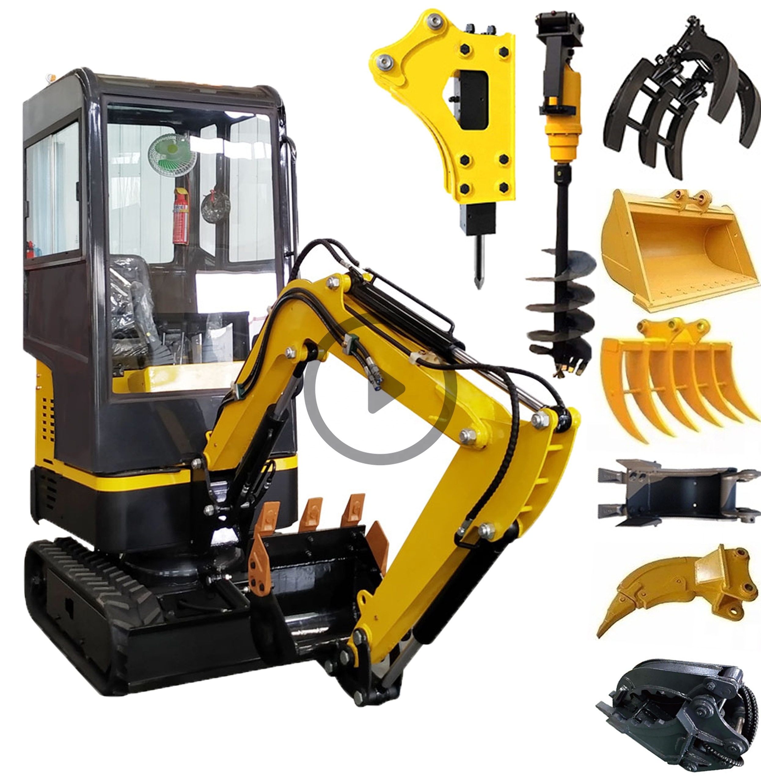 Cheap Price Chinese mini excavator small digger crawler excavator 1ton 2 ton for sale