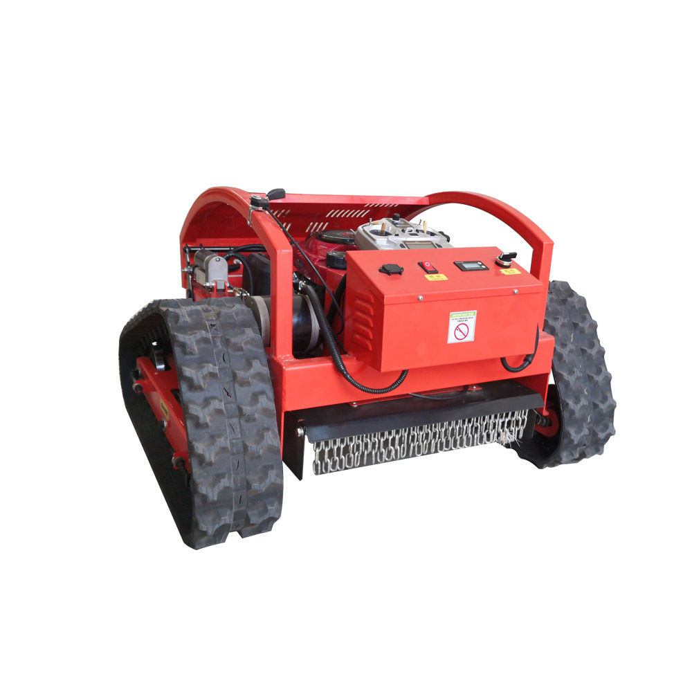 China remote control lawn mower hydraulic motor crawler brush cutter