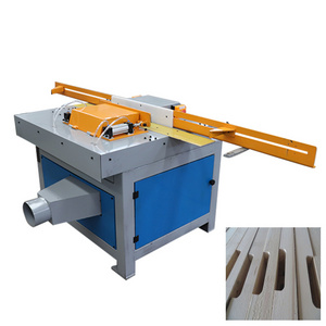 Wood timber board tongue groove slot cutting machine | wood pallet stringers notcher made in China