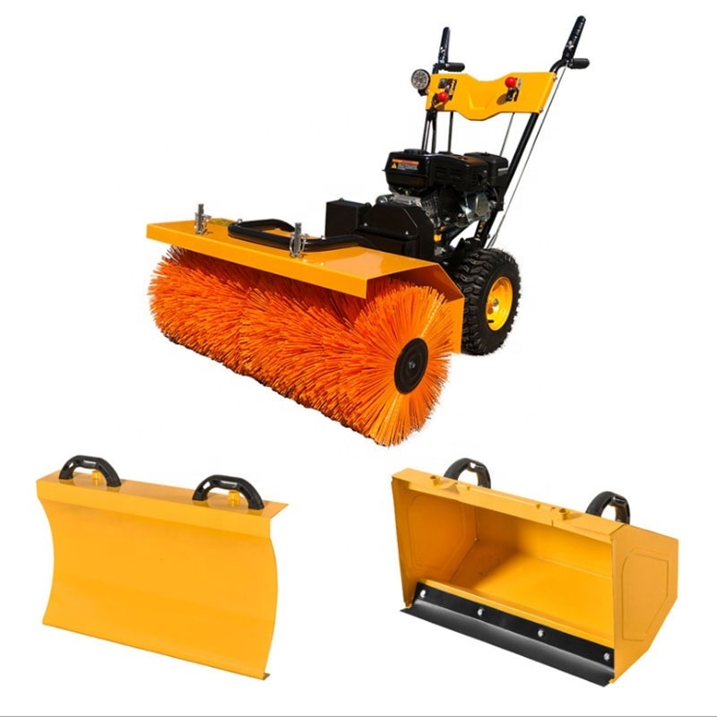 High performance Walk behind outdoor gas powered road snowplow