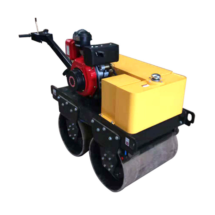 Cheap mini compactor double drum 1ton road roller