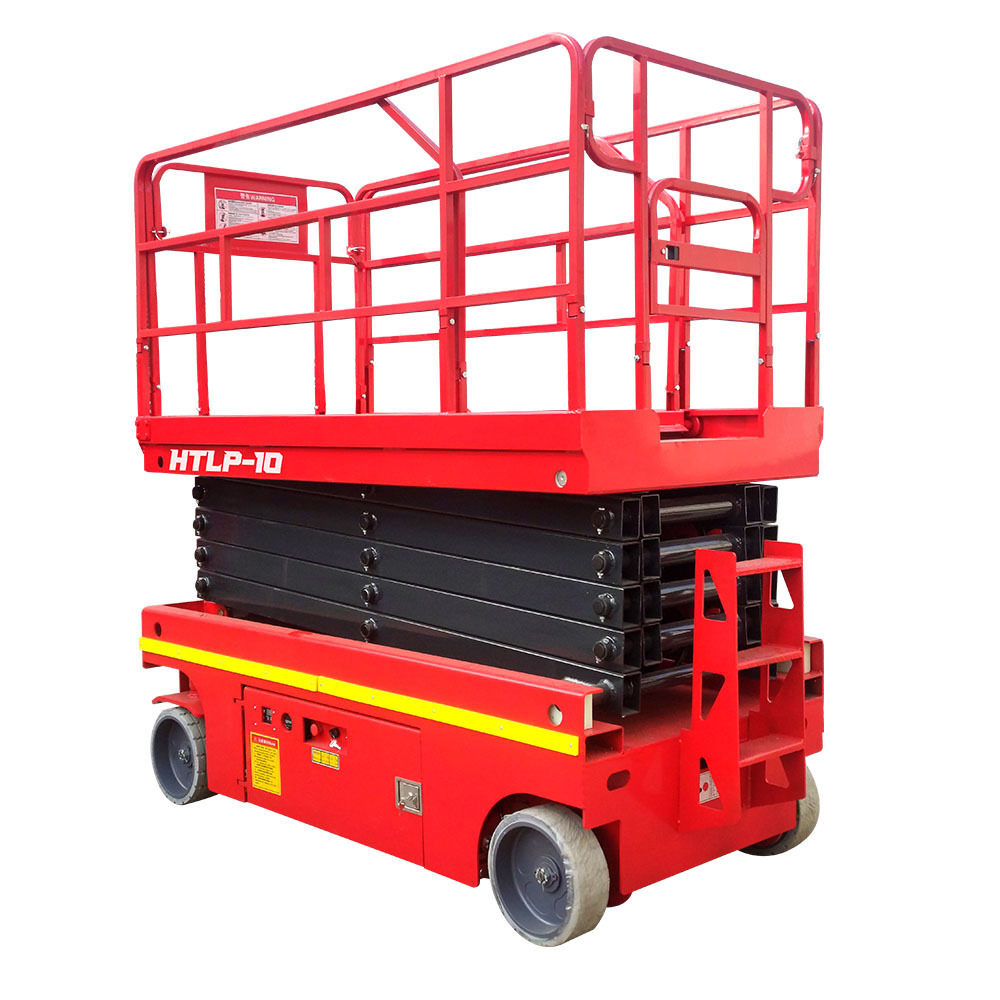 Hightop 2023 NEW stock 6m 8m 10m 12m 14m CE approved hydraulic lifting platform/tracked scissor lift  For Sale