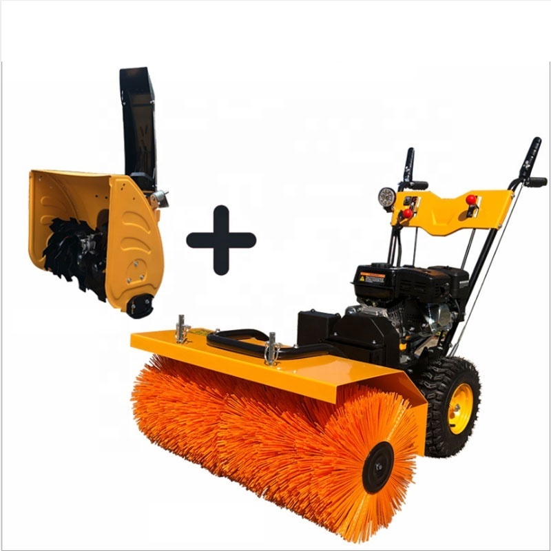 High performance Walk behind outdoor gas powered road snowplow