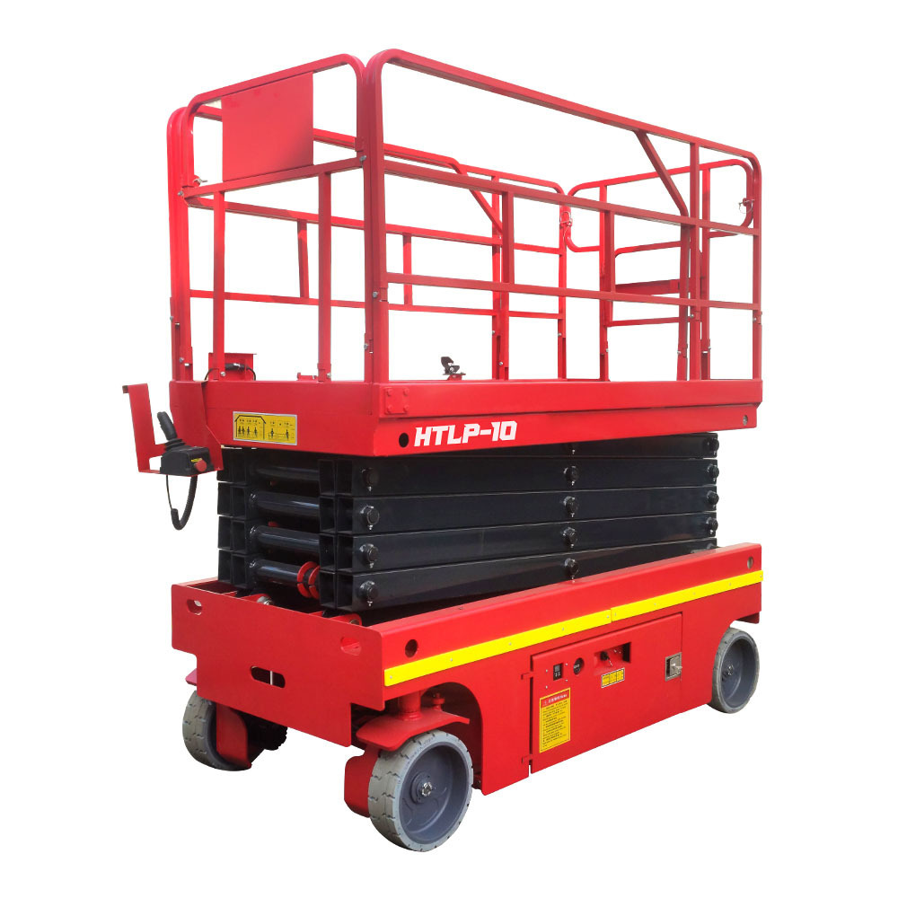 Hightop 2023 NEW stock 6m 8m 10m 12m 14m CE approved hydraulic lifting platform/tracked scissor lift  For Sale