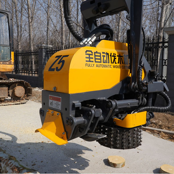 Excavator Mounted Wood Cutter Tree Shear Firewood Processor Cutting Machine For Forestry Machinery