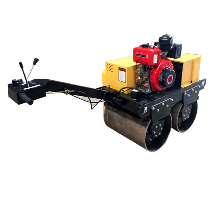 Cheap mini compactor double drum 1ton road roller