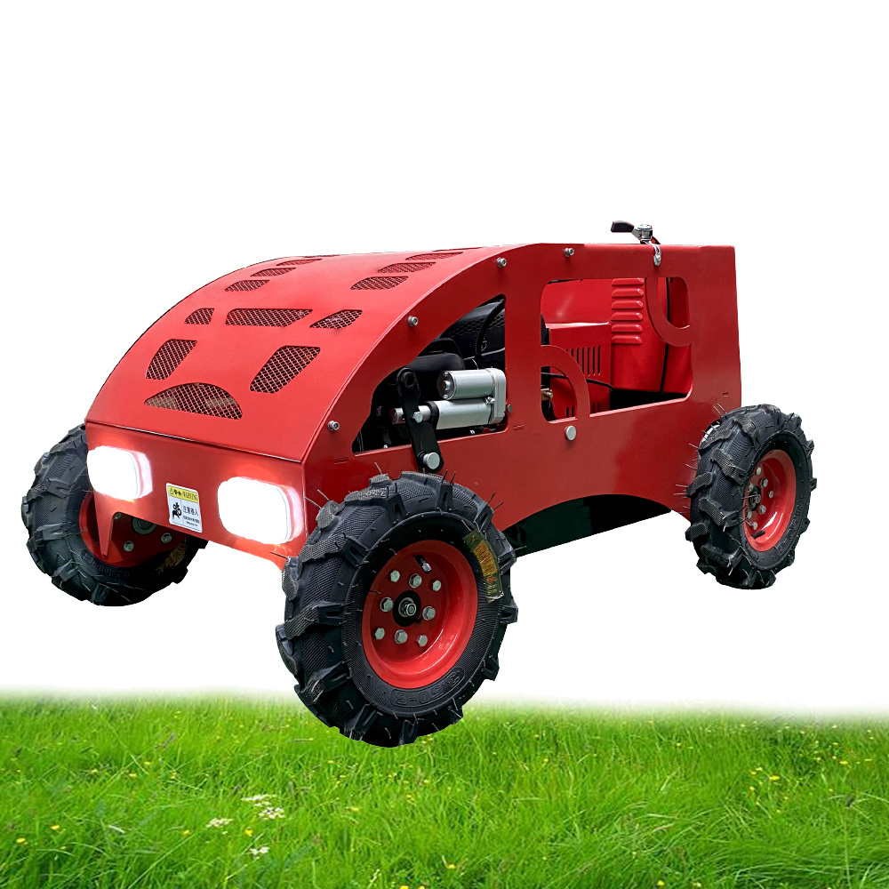 Multi functional remote control crawler lawn mower small lawn mower