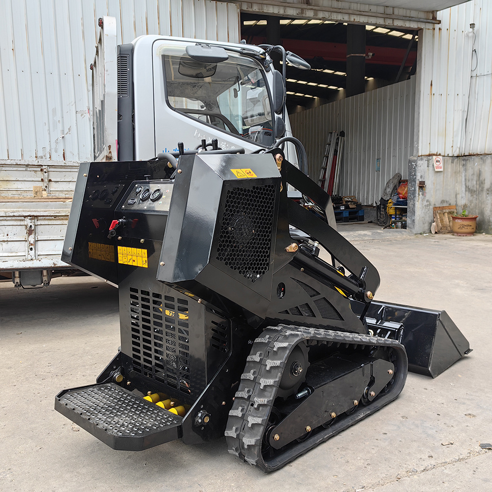 Hightop Loader Attachment Wheel Track Skid Steer Loader With Mulcher Trencher Rock Saw Sweeper Snow Blower Auger Hammer