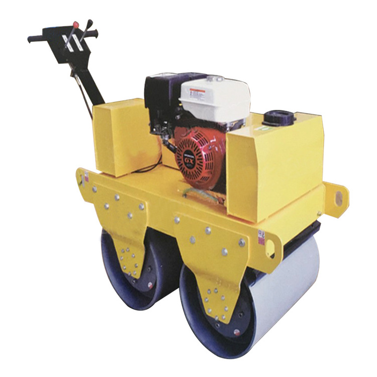 Cheap mini compactor double drum 1ton road roller