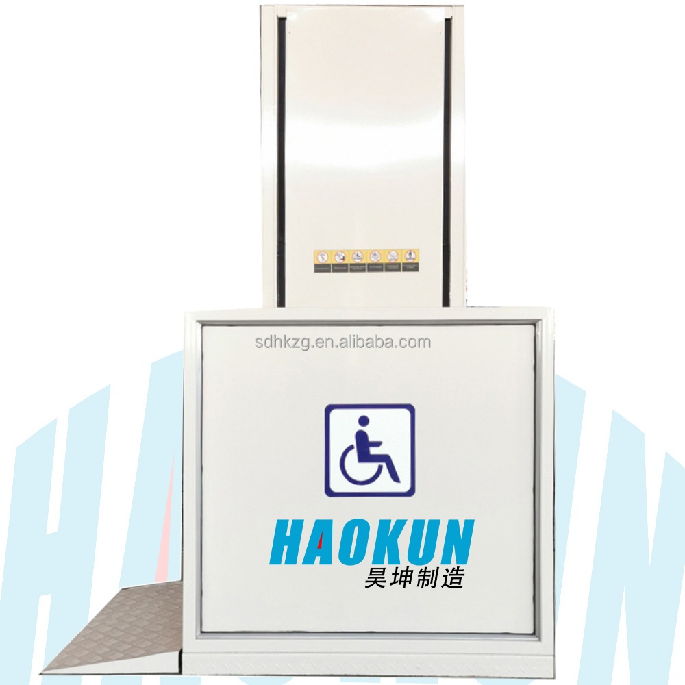 Factory Supply Indoor/outdoor Vertical Wheelchair Disabled Chair Lift Platform Elevator For Disabled And Elderly People