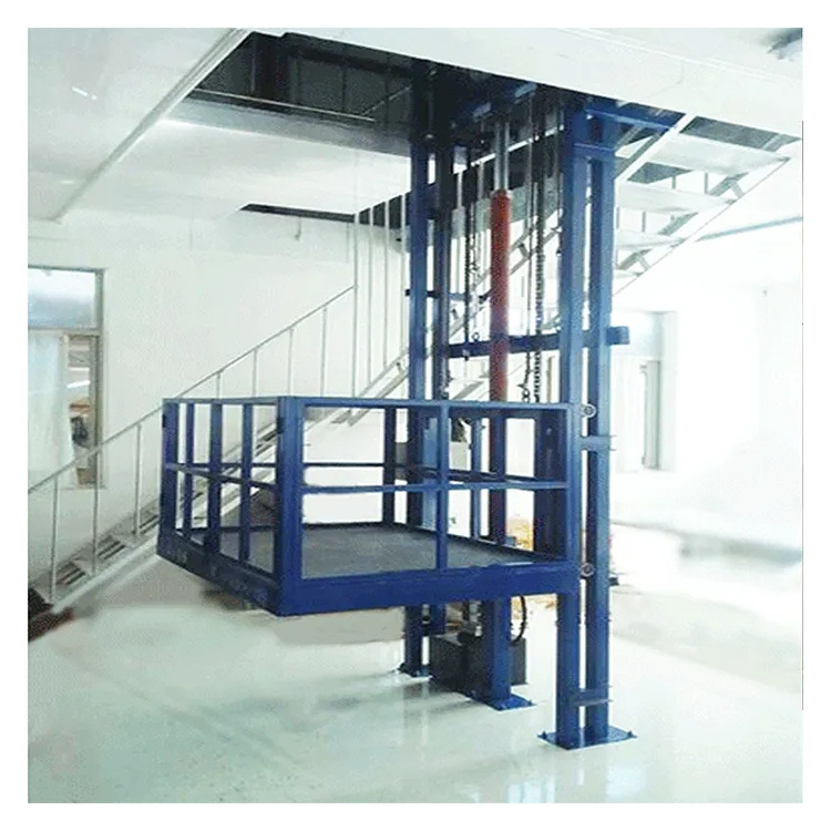 Industrial Use hydraulic steel frame goods lift home small cargo lift