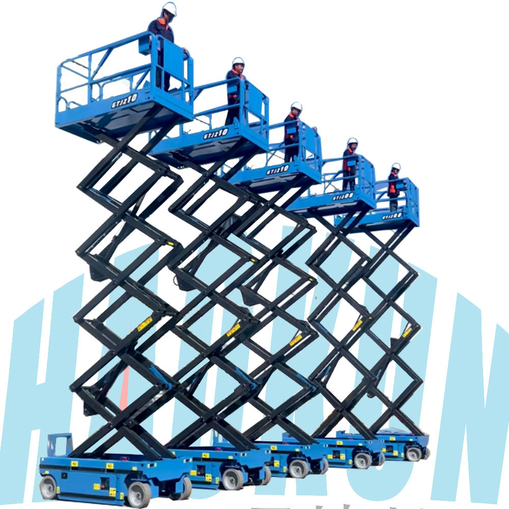 Hot sale wheelchair mobile self-propelled hydraulic scissors lift platform, for glass cleaning scissor lift