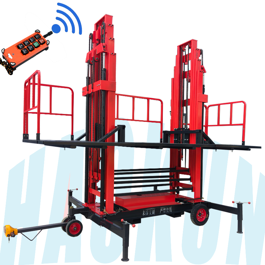 battery indoor electric scaffolding lifting machine powered scaffold